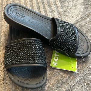 Crocs Sloane Embellished Slide Size 7